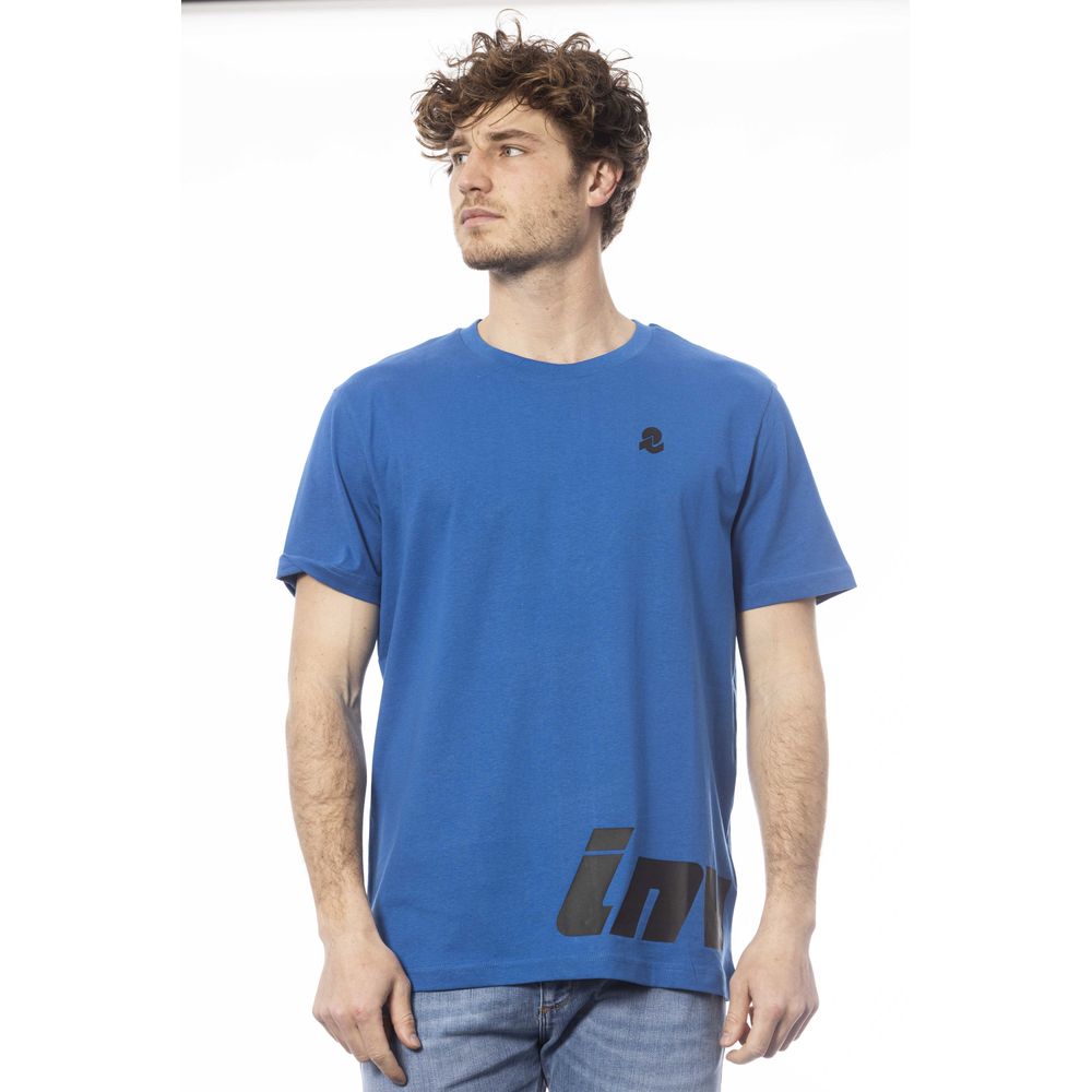 Blue Cotton Men's T-Shirt