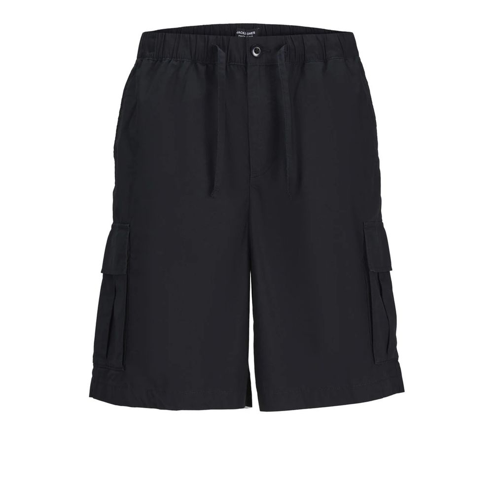 Jack Jones Black Cotton Bermuda