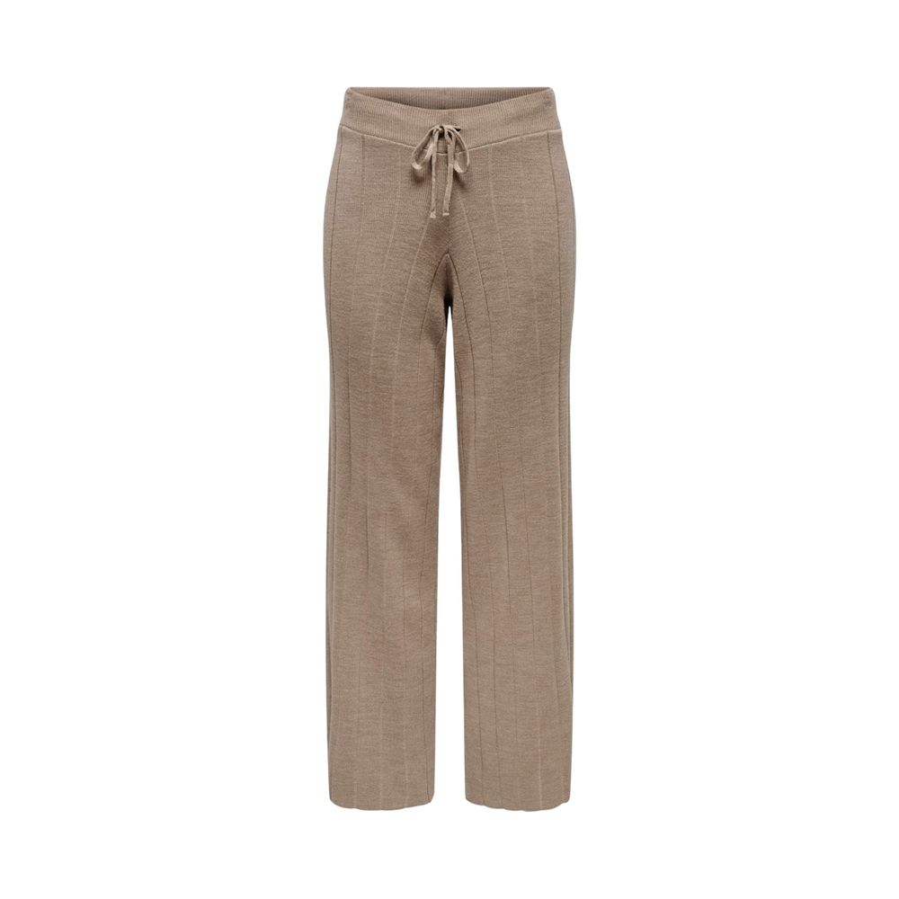 Only Beige Marabou Jeans & Pant