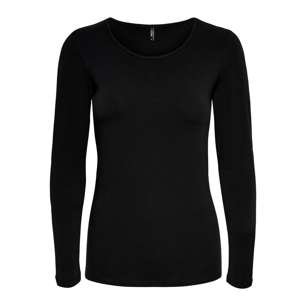 Only Black Cotton Long Sleeve