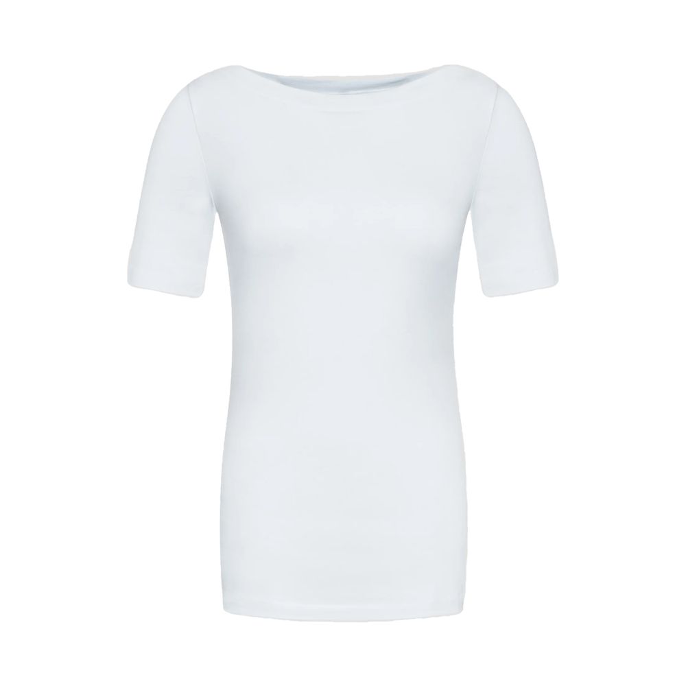 Vero Moda White Viscose T-Shirt