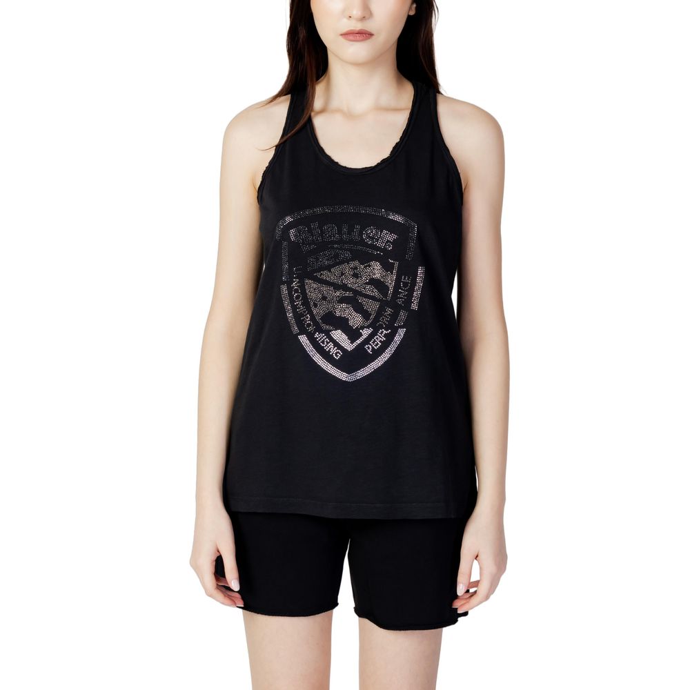 Blauer Black Cotton T-Shirt