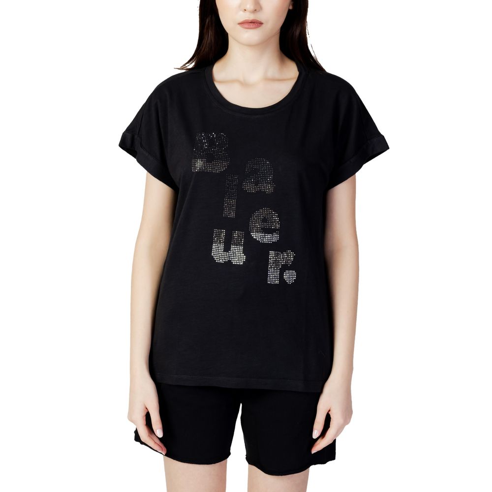 Blauer Black Cotton T-Shirt