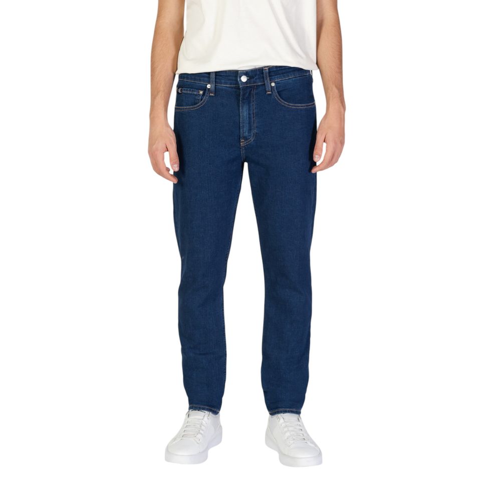 Blue Cotton Slim Fit Jean