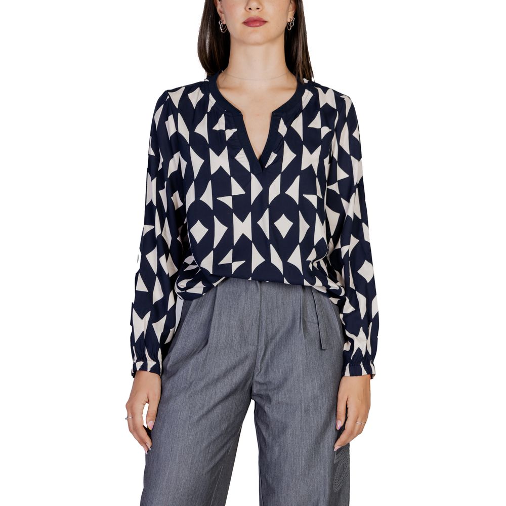 Street One Blue Viscose Blouse