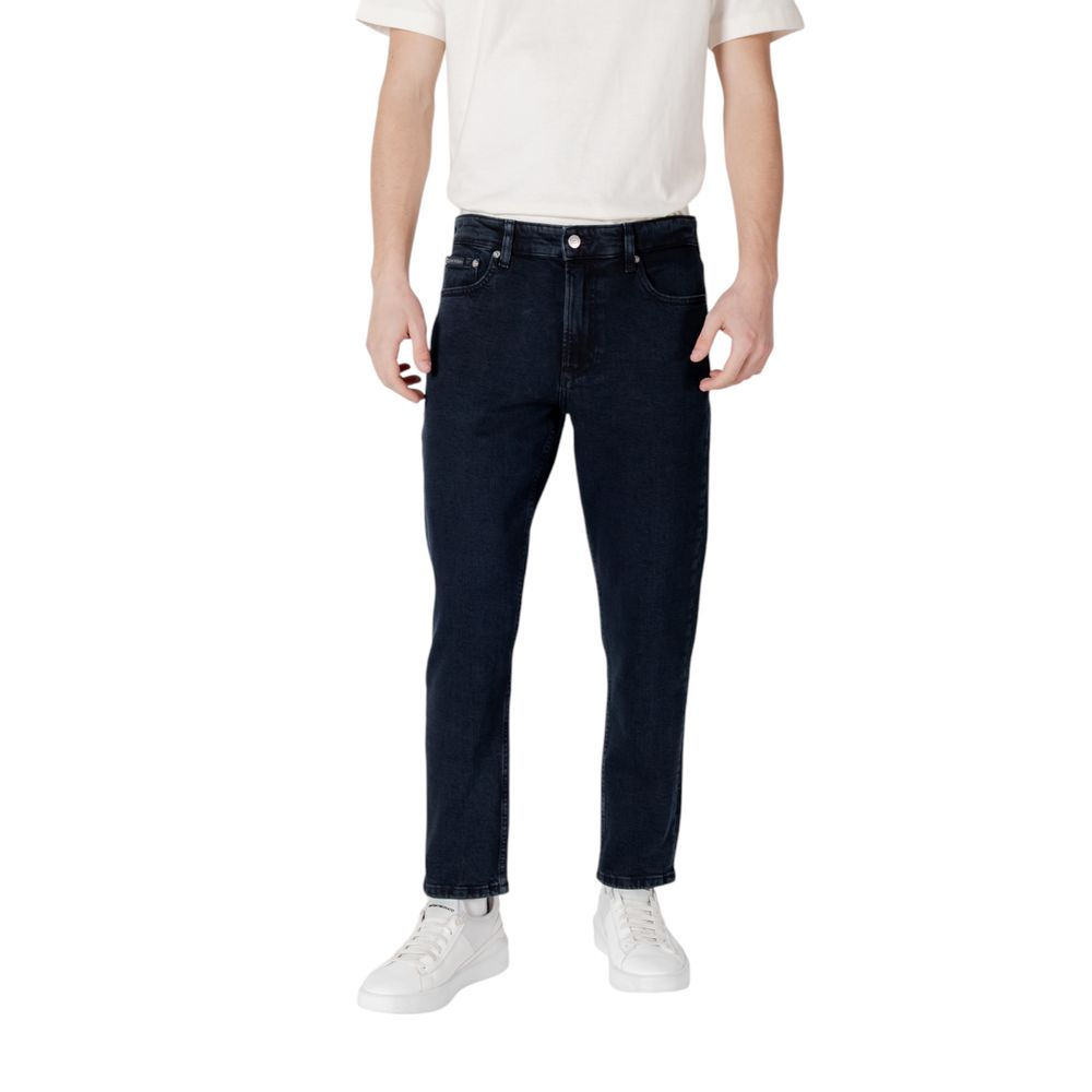 Blue Cotton Relaxed Fit Jean
