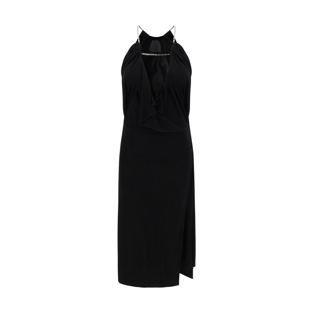 Midi Dress with halter neckline