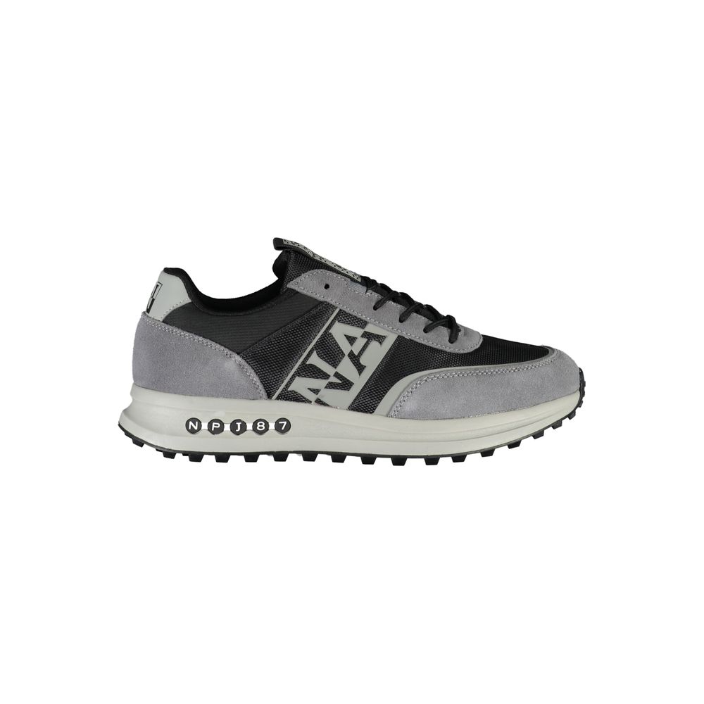 Napapijri Brown Leather Men Sneaker