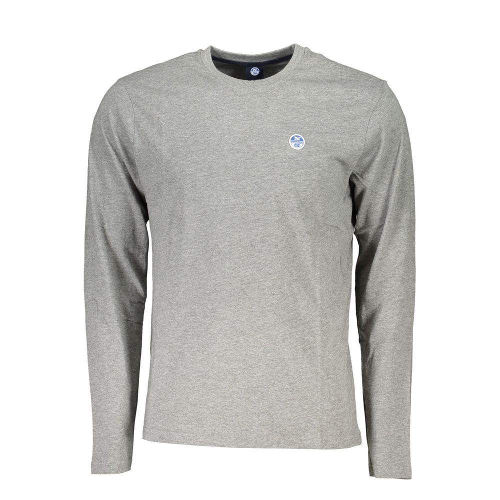North Sails Brown Cotton Men T-Shirt