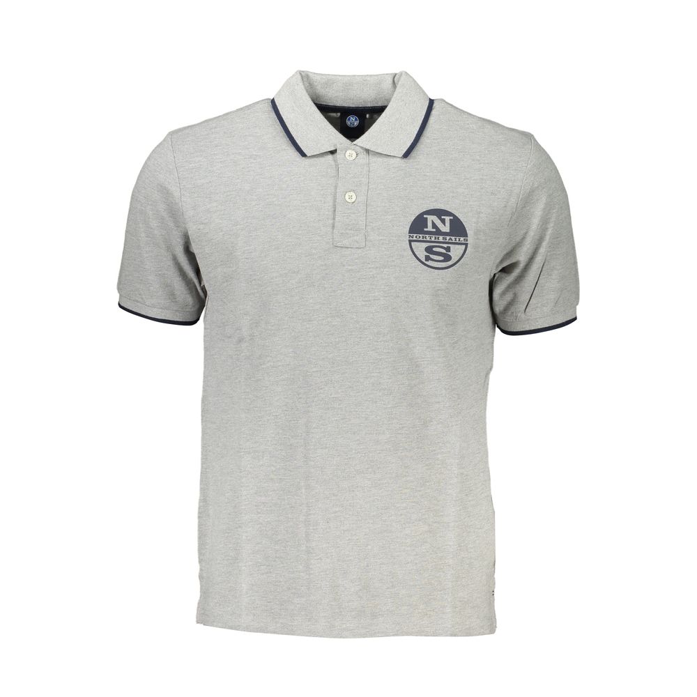 North Sails Brown Cotton Men Polo Shirt