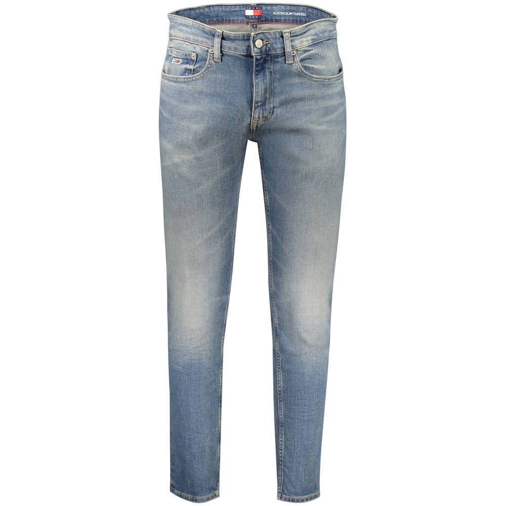 Blue Cotton Slim Men Jeans