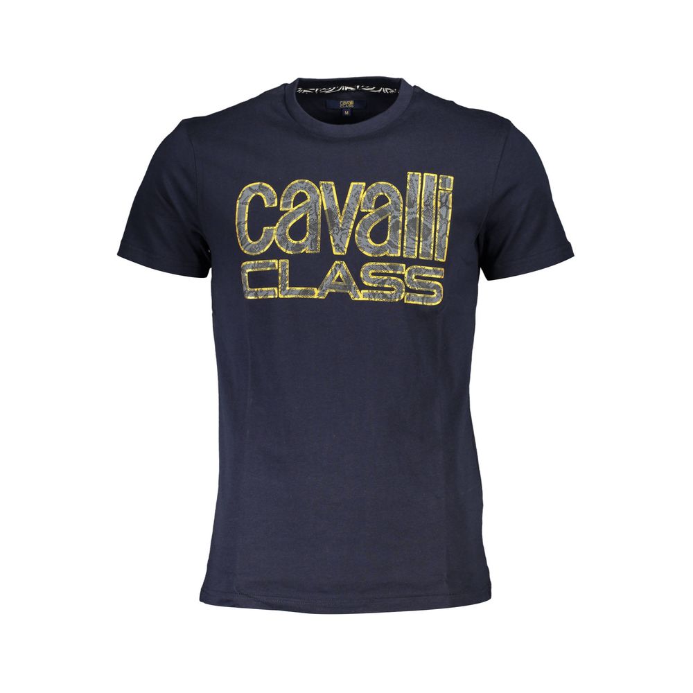 Cavalli Class Blue Cotton T-Shirt