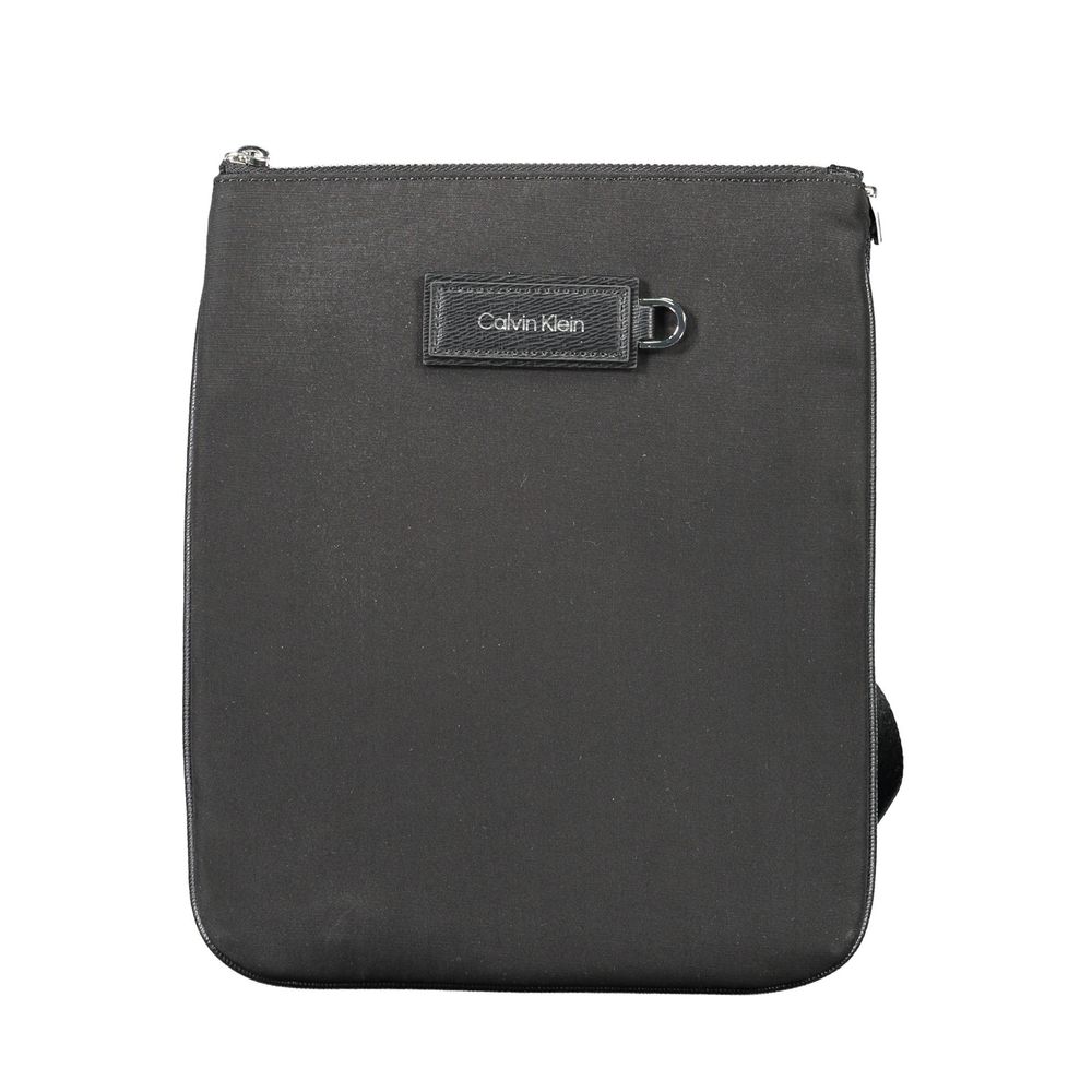 Black Polyester Shoulder Bag