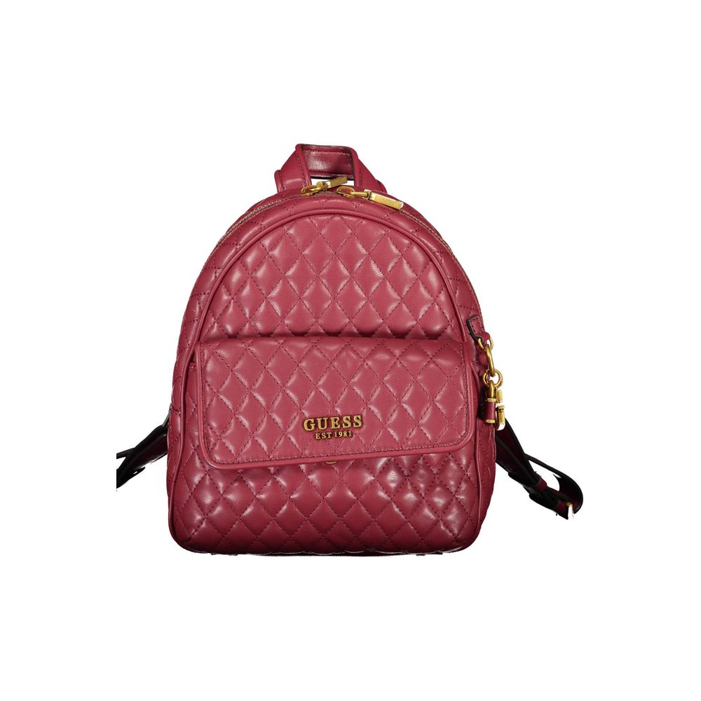 Purple Polyethylene Backpack