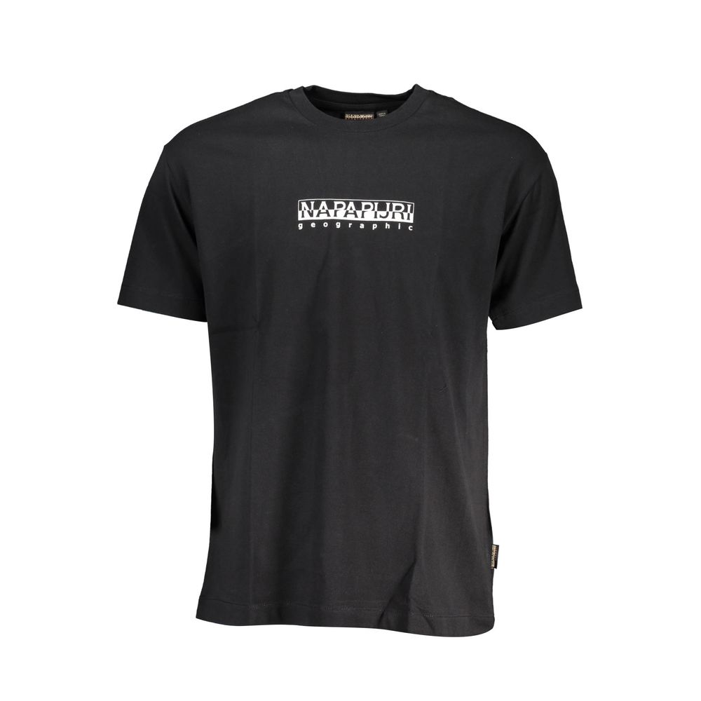 Napapijri Black Cotton T-Shirt