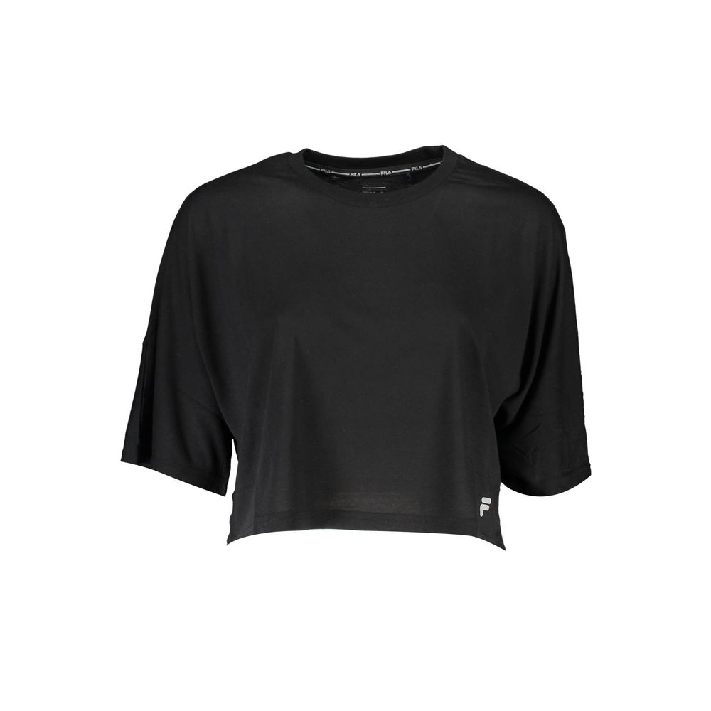 Black Polyester Tops & T-Shirt