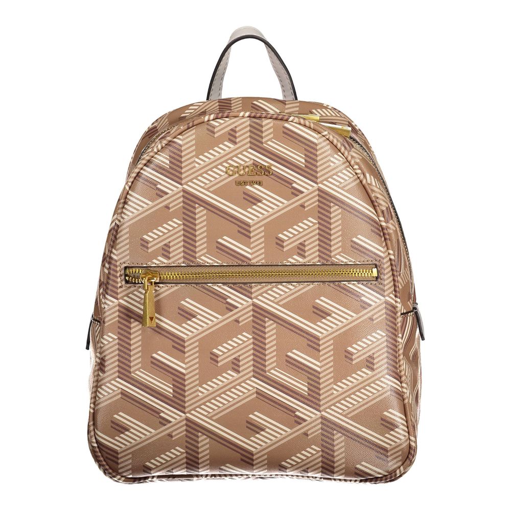 Brown Polyethylene Backpack