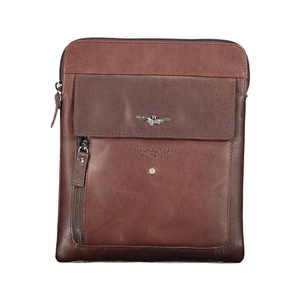 Brown Polyester Shoulder Bag