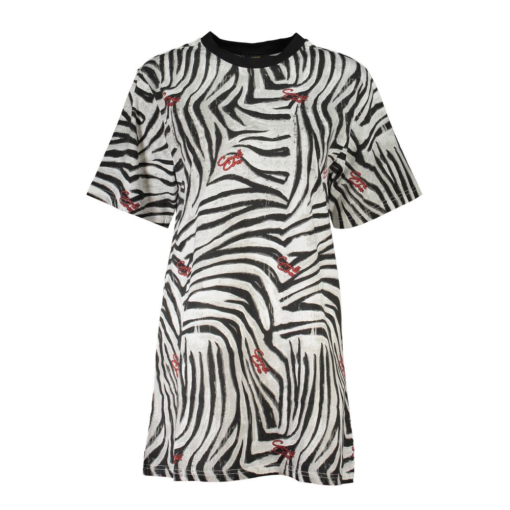 Cavalli Class Black Cotton Dress