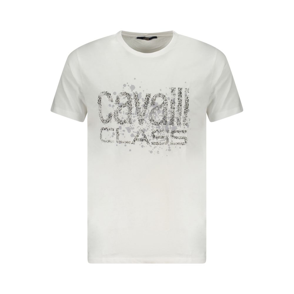 White Cotton Men T-Shirt