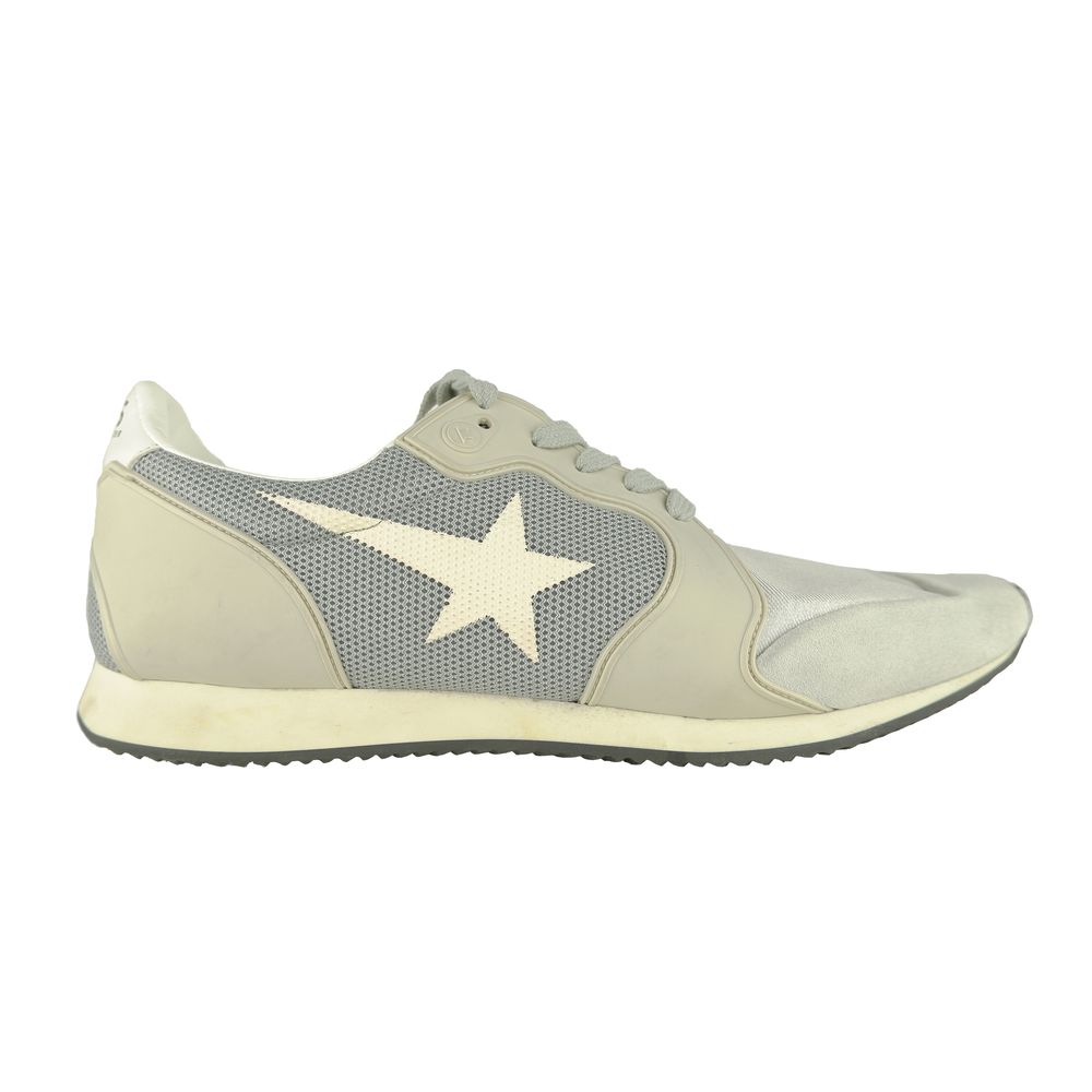 Gray Leather Men Sneaker