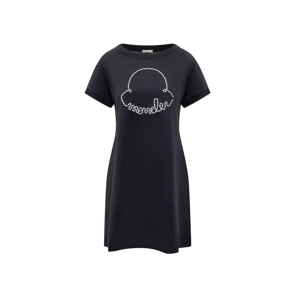 Cotton Logo Mini Dress