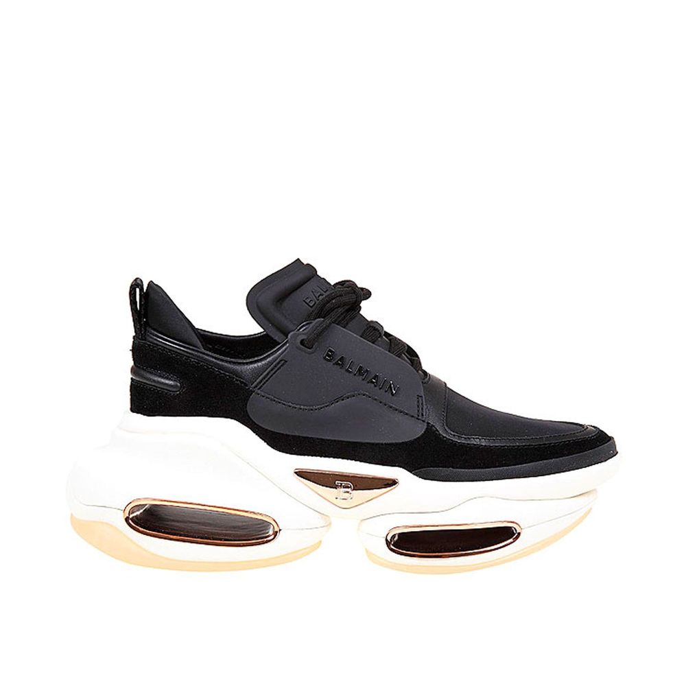 Leather And Fabric Sneakers