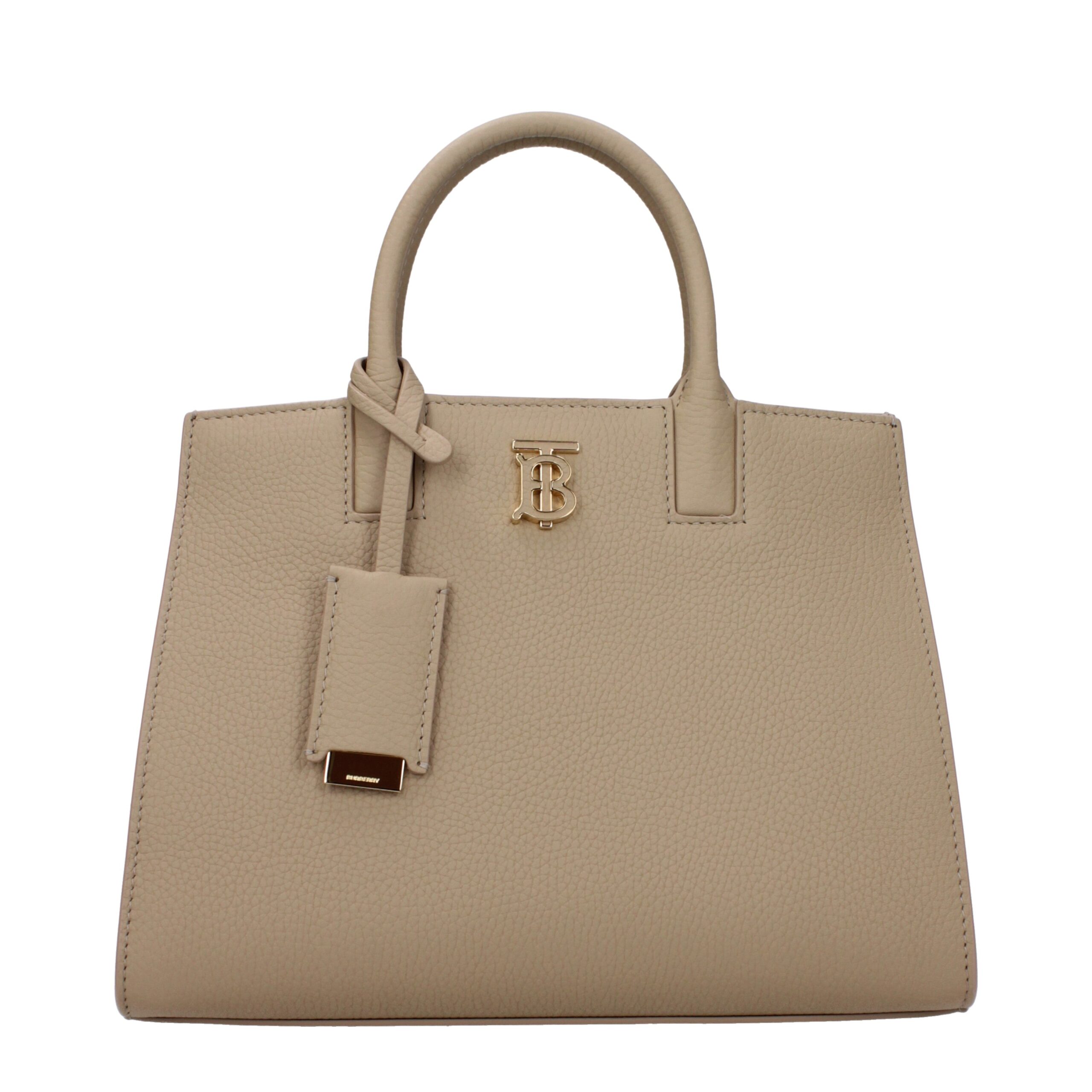 Beige Leather Handbag