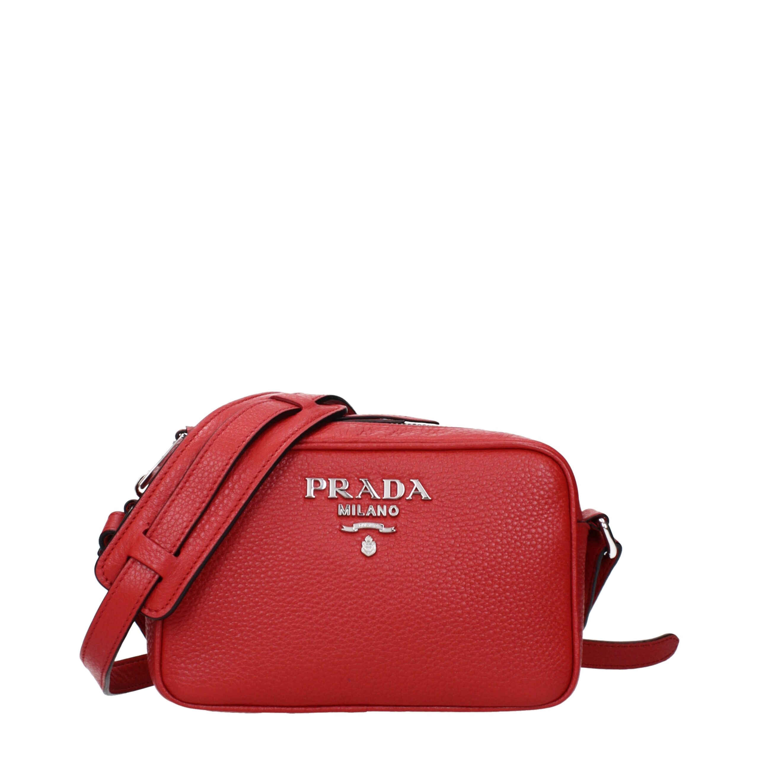 Red Leather Crossbody Bag