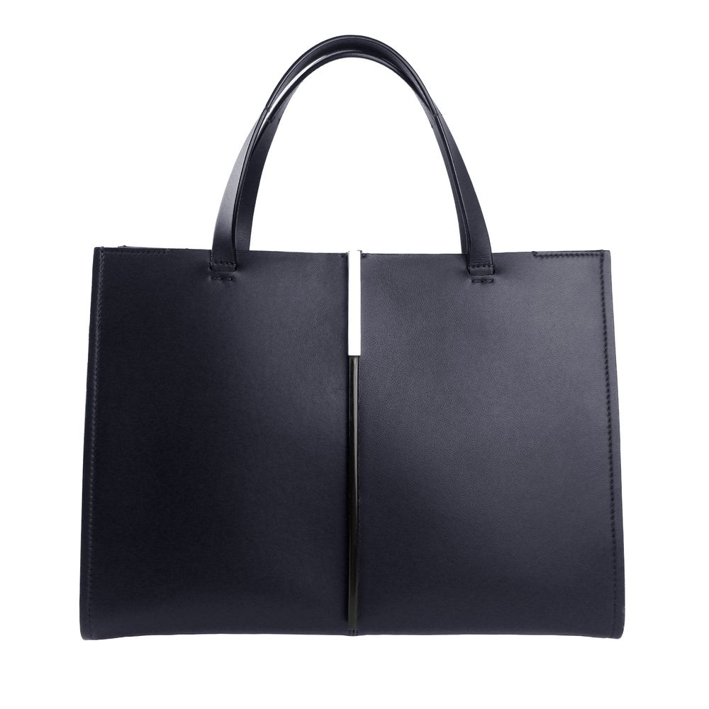 Blue Leather Handbag