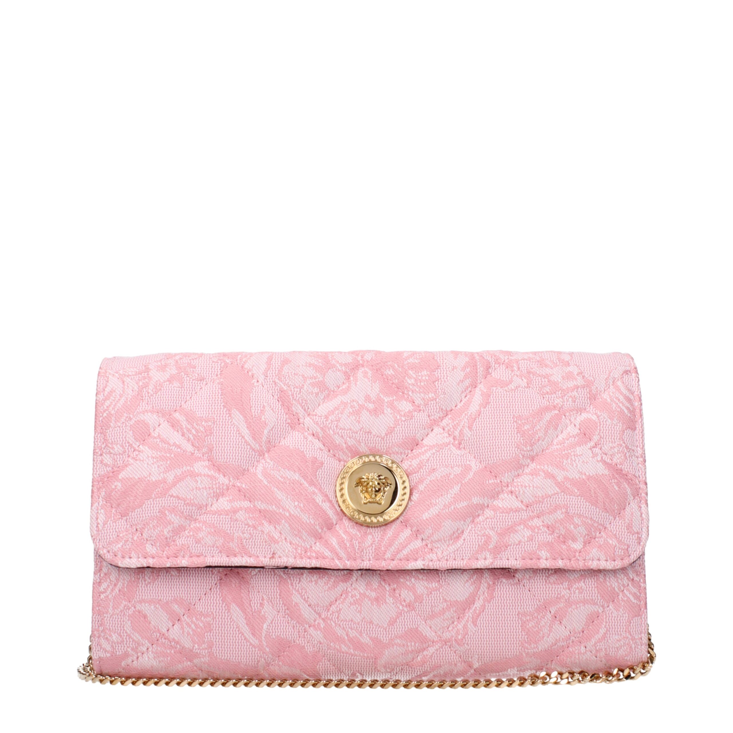 Pink Fabric Clutch Bags