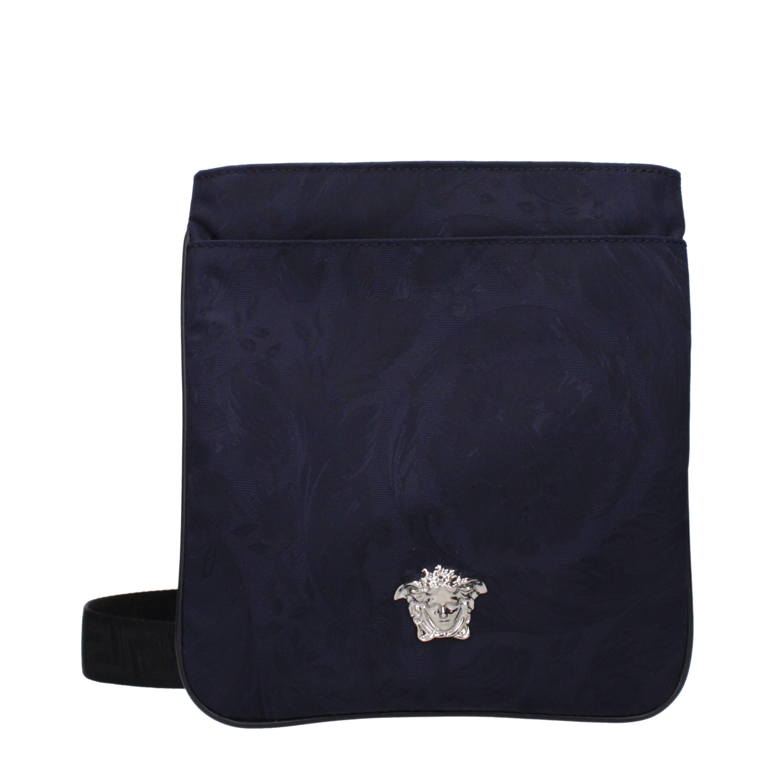 Blue Fabric Crossbody Bags