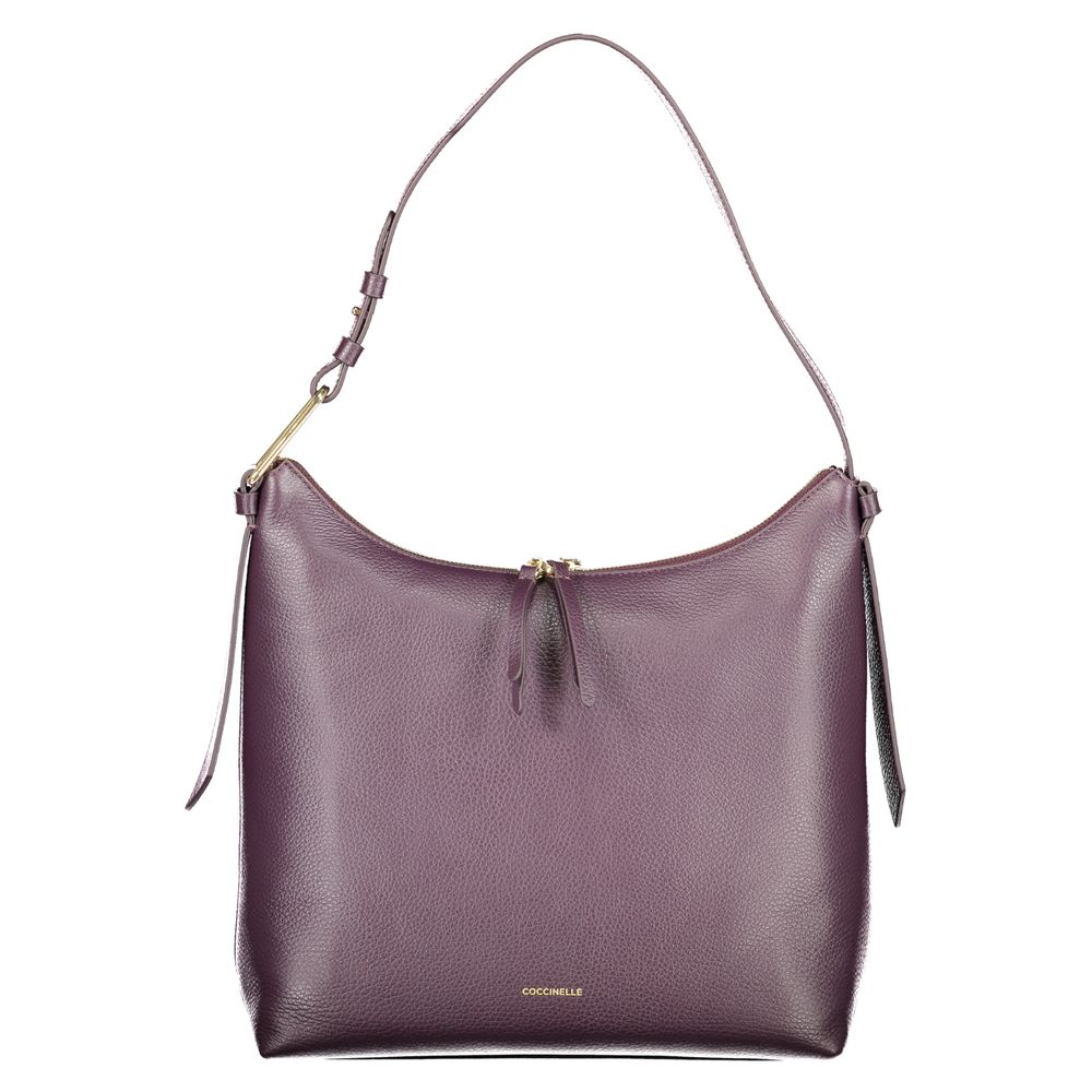 Purple Leather Women Handbag