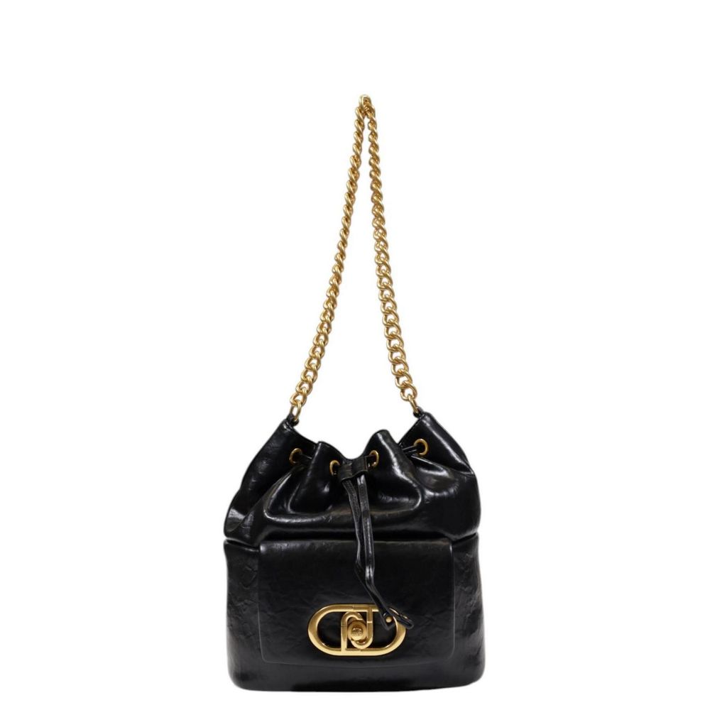 Black Polyester Handbag