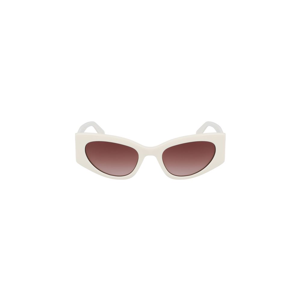 White Acetate Women Sunglasses