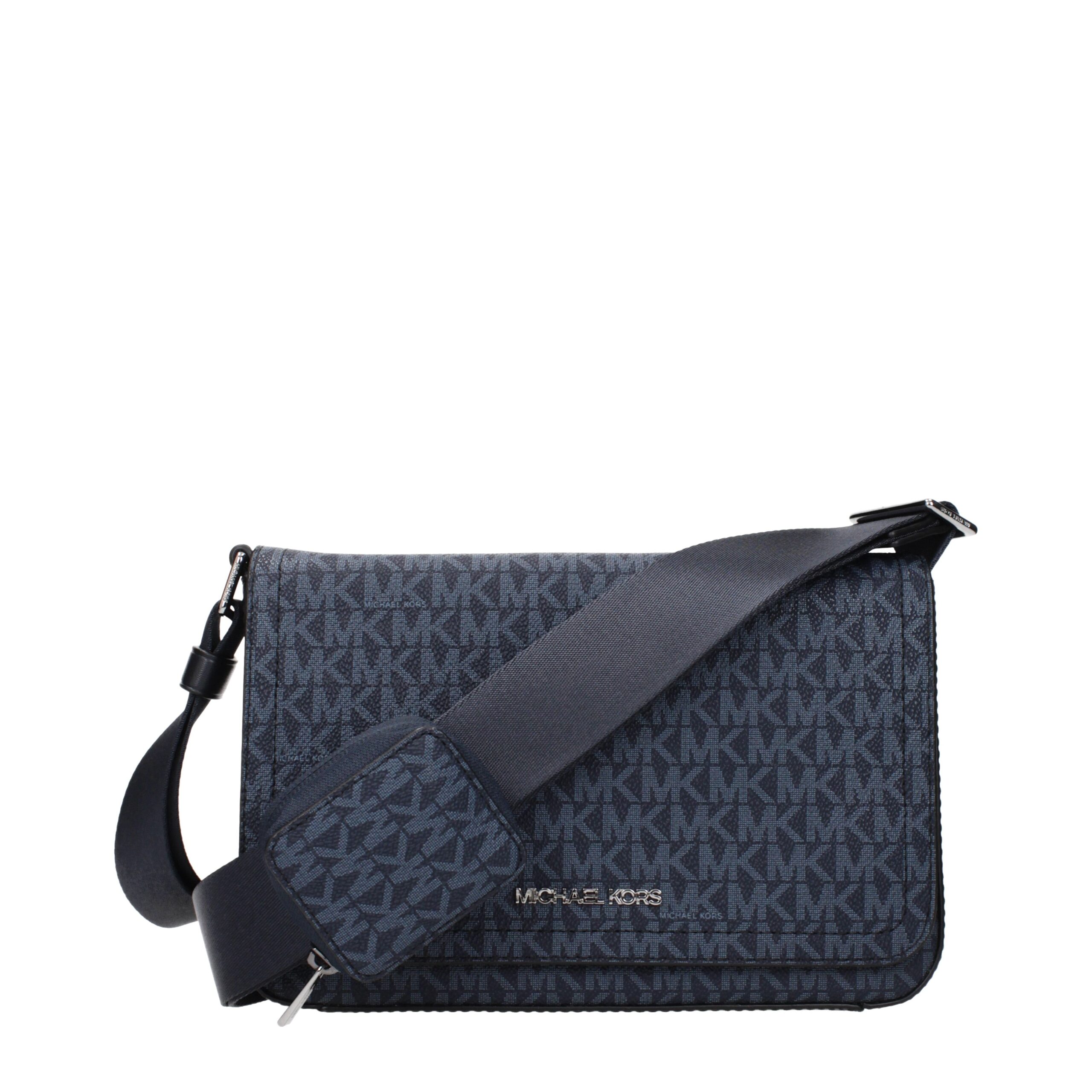 Blue Fabric Crossbody Bags