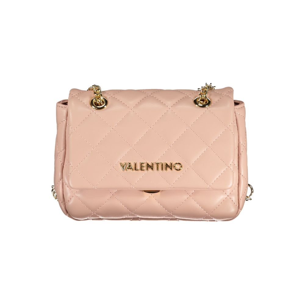 Pink Polyethylene Women Handbag