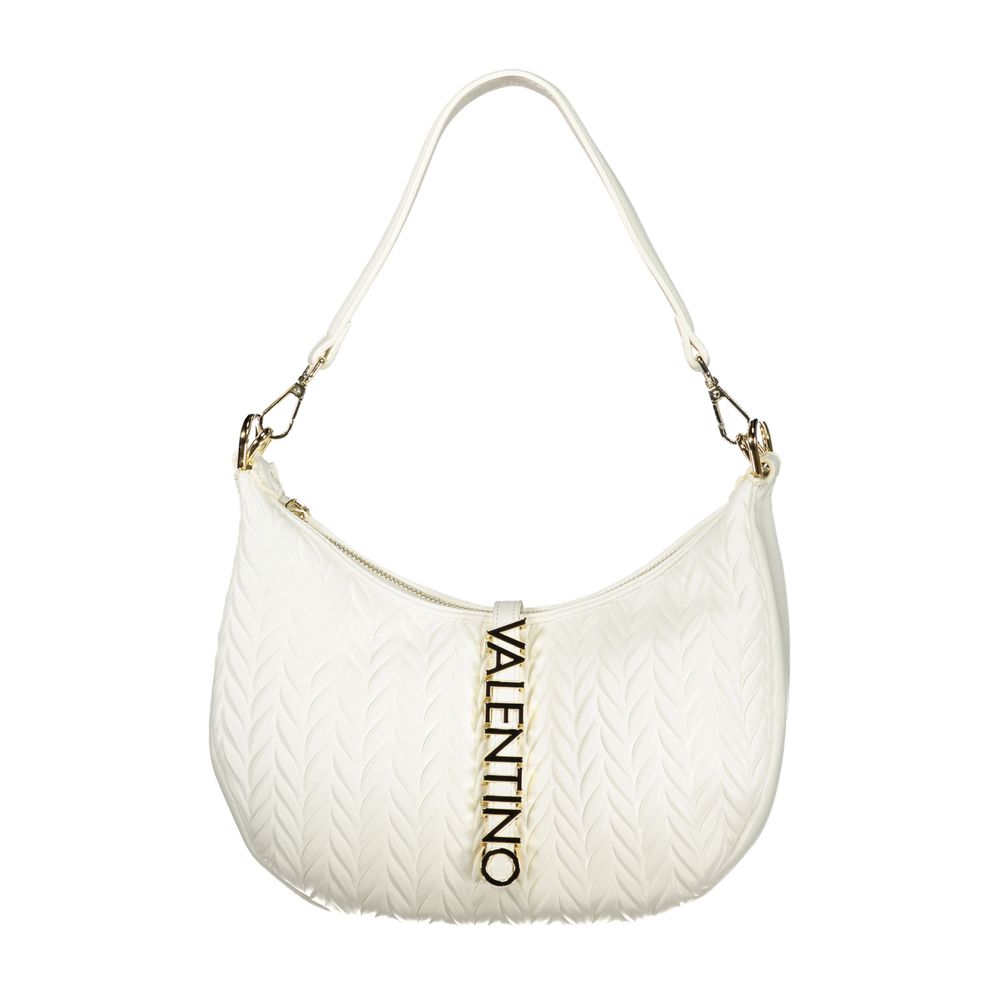 Bianco Polyurethane Women Shoulder Bag
