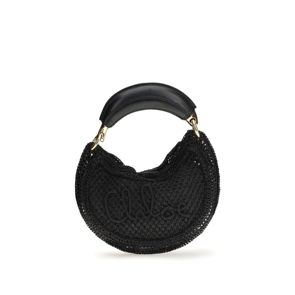Black Raffia Shoulder Bag