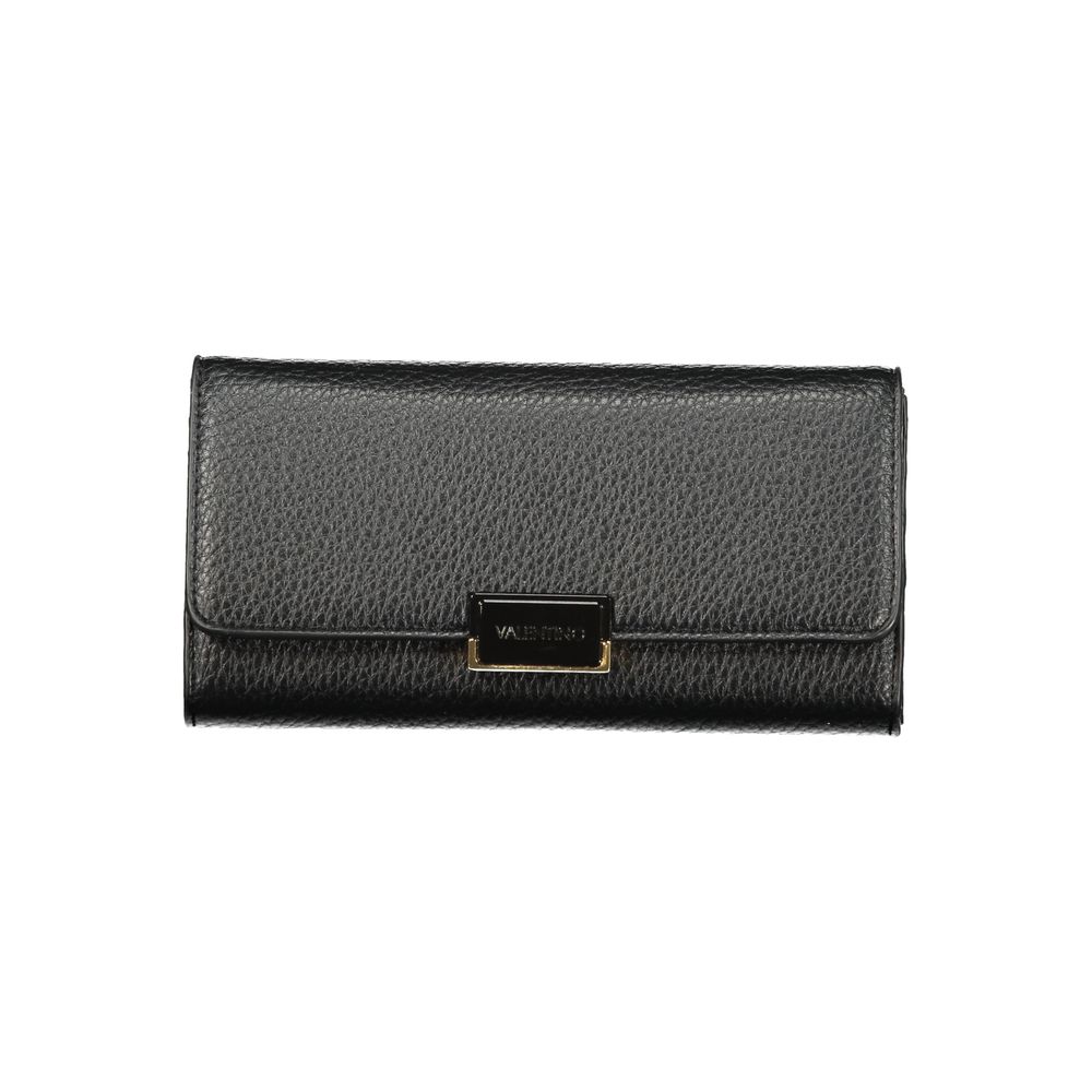 Black Polyurethane Women Wallet