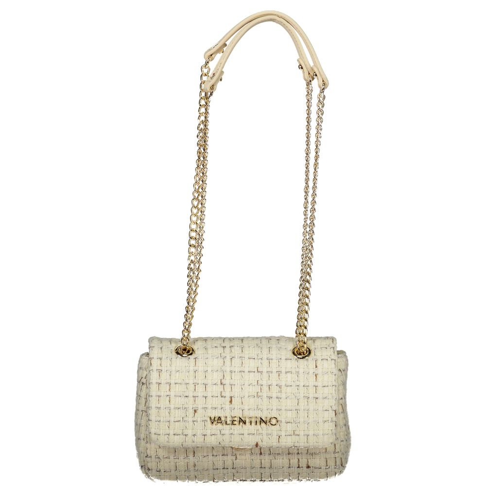 Bianco Polyurethane Women Handbag