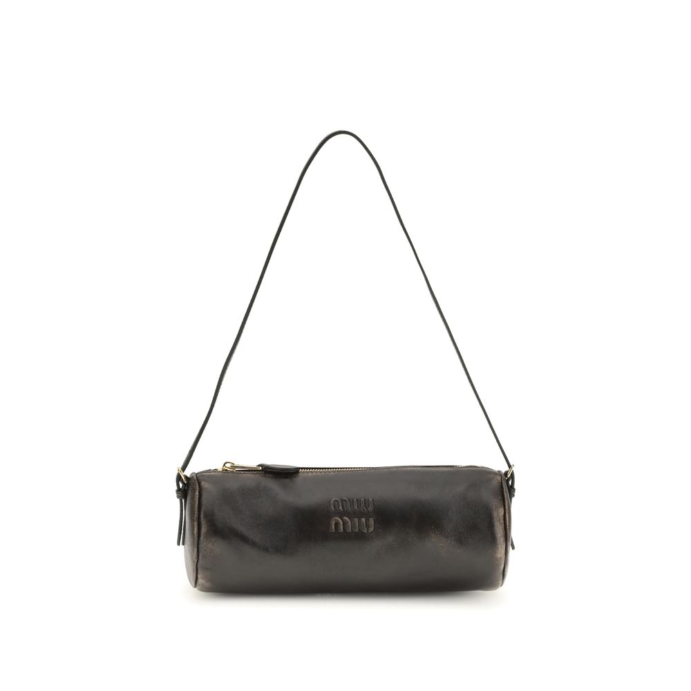 Brown Lamb Leather Shoulder Bag