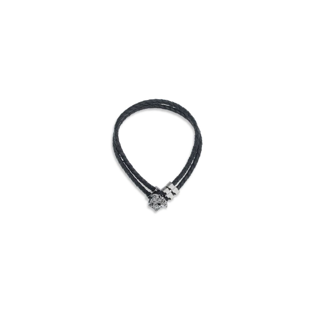 Black Calf Leather Bos Taurus Bracelet